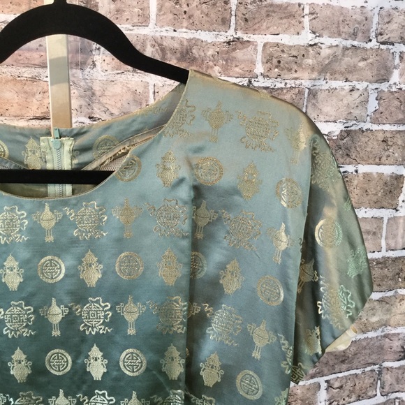 SOLD Vintage Silk Wiggle Dress with Matching Jacket - Picture 4 of 8